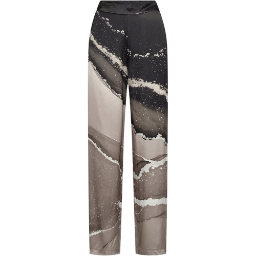 NÜ Fia Elina Bukser med print, Cigar Mix